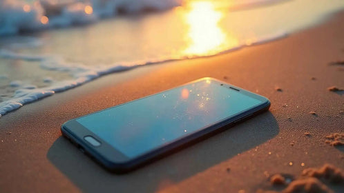 Mobile phone damaged by water