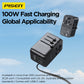 PISEN Global Travel 100W 5-Port GaN Fast Charger TP-C95
