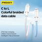 PISEN QUICK C to L 27W colorful braided data cable CL-PD10-1000 - PisenBiz