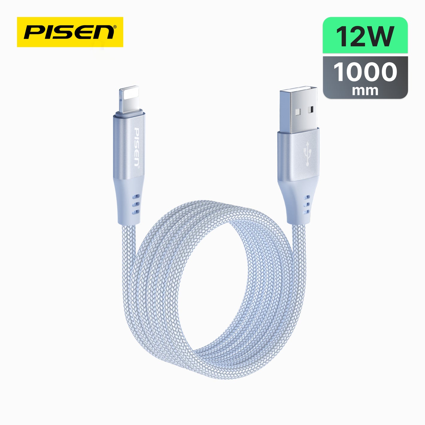 PISEN MagiPi Magloop USB-A to Lightning 12W Fast Charging Cable AL-FC20-1000