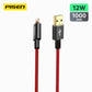 PISEN Platinum USB-A to Lightning Cable(Magic black) AL38-1000