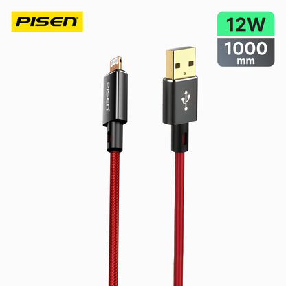 PISEN Platinum USB-A to Lightning Cable(Magic black) AL38-1000