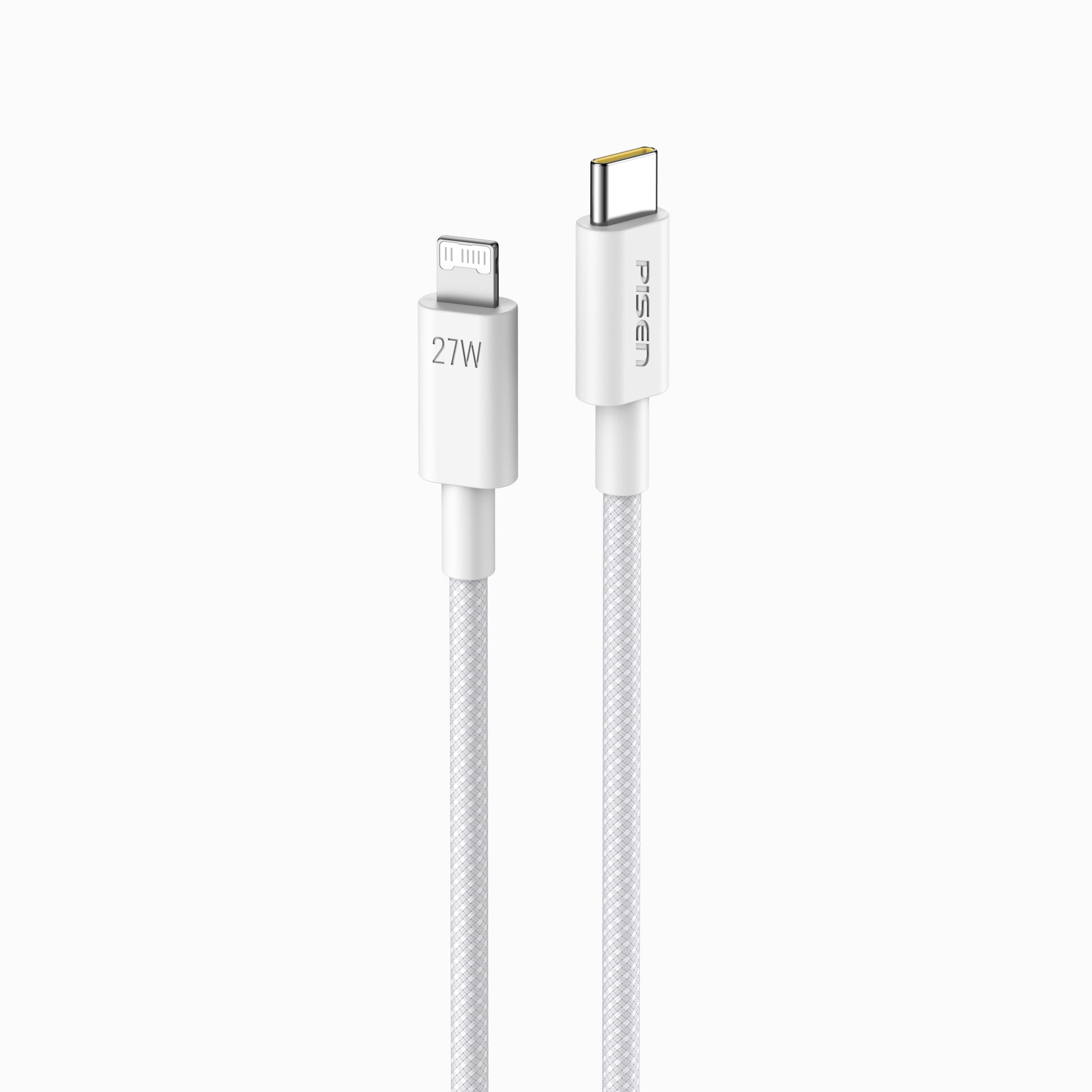 PISEN QUICK C to L 27W colorful braided data cable CL-PD10-1000 - PisenBiz