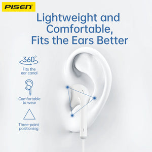 PISEN Type-C Semi-in-Ear Stereo Earphones TP-CP03
