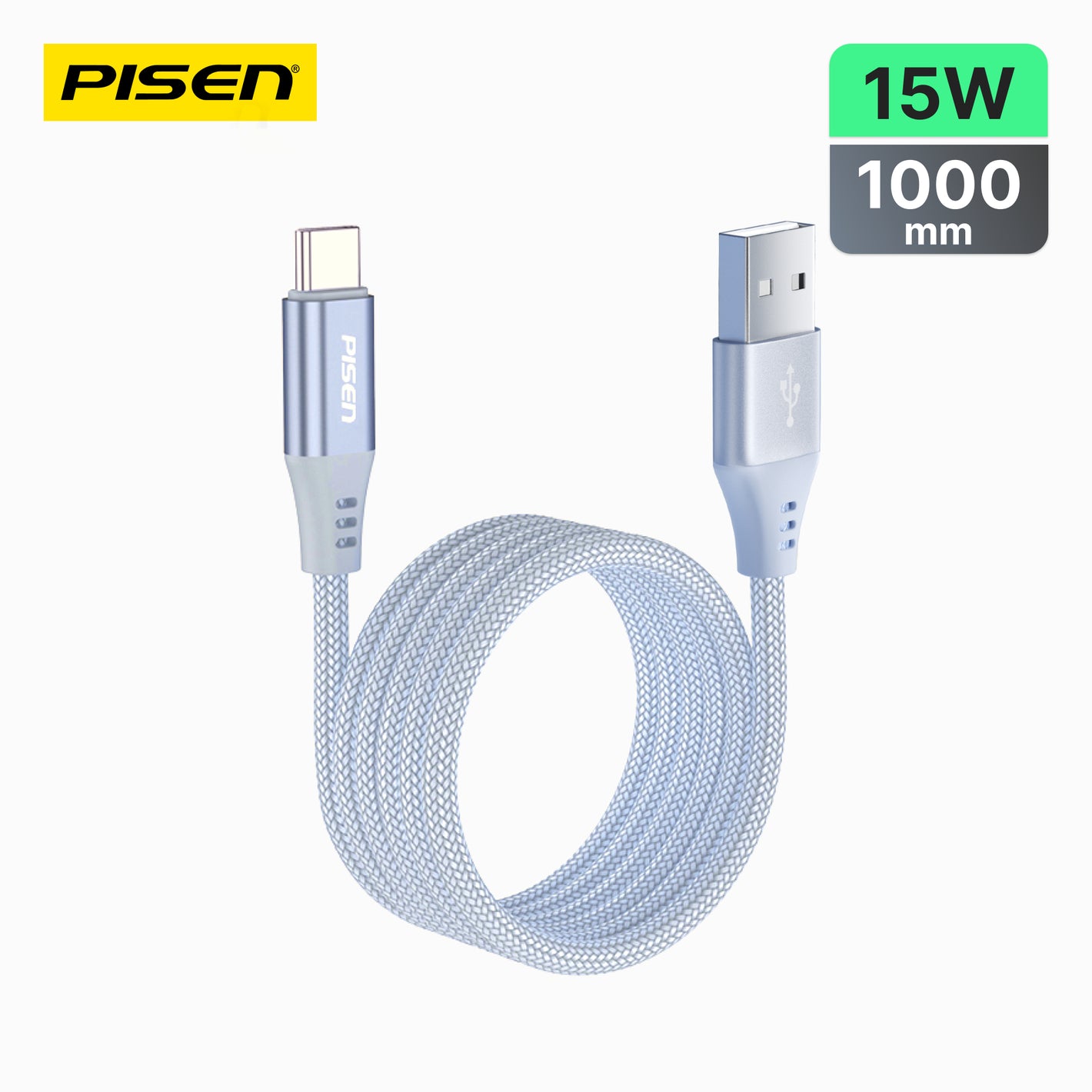 PISEN MagiPi Magloop USB-A to Type-C 15W Fast Charging Cable TC-FC32-1000