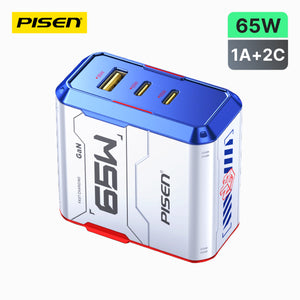 PISEN Gamer Lite 65W 3-Port GaN Fast Charger TP-C34