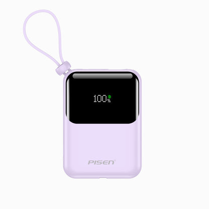 PISEN Sunny Power 22.5W With Two build-in Cables 10000mAh Mini Power Bank TP-D096
