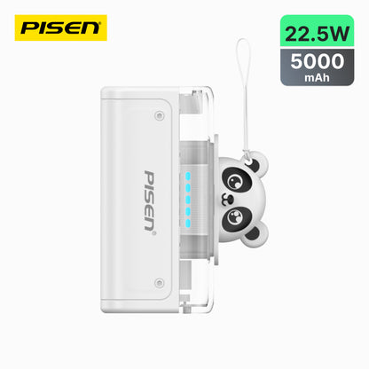 PISEN 2-in-1 Power Bank with Integrated Connector 5000mAh 22.5W TP-D139