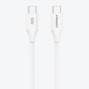 PISEN-Mr White USB-C to USB-C PD60W Cable 2000mm (White) CC-PD01-2000