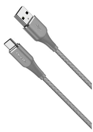 Pisen-NoirSync USB-A TO USB-C 12W Cable(Grey) TC-FC31-1000