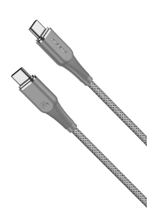 Pisen-NoirSync USB-C TO USB-C 60W Cable(Grey) CC-FC27-1000