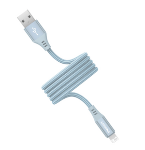 Pisen MagiPi Magloop USB-A to Lightning 12W Fast Charging Cable (Blue) AL-FC20-1000