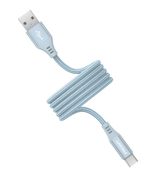 Pisen MagiPi Magloop USB-A to Type-C 15W Fast Charging Cable (Blue)TC-FC32-1000