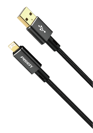 PISEN Platinum USB-A to Lightning Cable(Magic black) AL38-1000