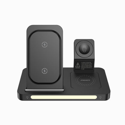 PISEN Magsafe Wireless Charging Station(Foldable 3-in-1)with Night Light XY-C56