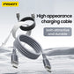 PISEN NoirSync USB-C TO USB-C 60W Cable(Grey) CC-FC27-1000