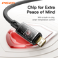 PISEN Platinum USB-A to Lightning Cable(Magic black) AL38-1000