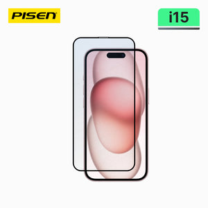 PISEN Clear Tempered Glass for iPhone 15 (Pack of 10+1) MRE-TM44-I15