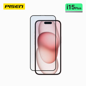 PISEN Clear Tempered Glass for iPhone 15 Plus(Pack of 10+1) MRE-TM44-I15 Plus