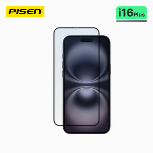 PISEN Clear Tempered Glass for iPhone 16 Plus (Pack of 10+1) MRE-TM86-I16 Plus