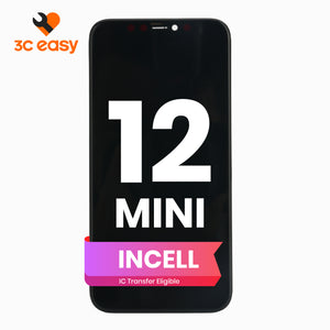 3C EASY-New Phone Screen Replacement I12 mini (Incell/Black)