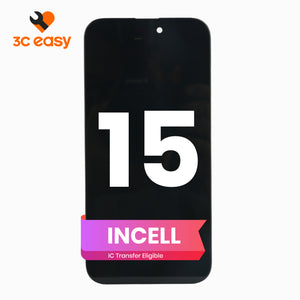 3C EASY-New Phone Screen Replacement I15 (Incell/Black)