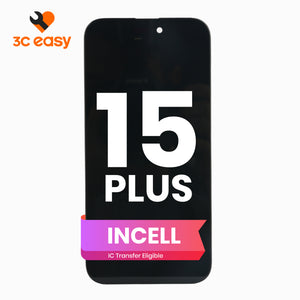 3C EASY-New Phone Screen Replacement I15 Plus (Incell/Black)