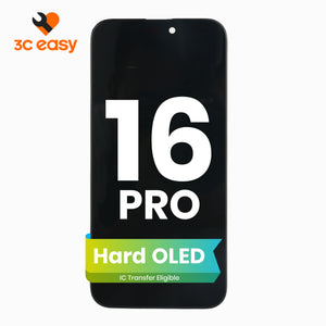 3C EASY-New Phone Screen Replacement I16 Pro (Hard OLED/Black)