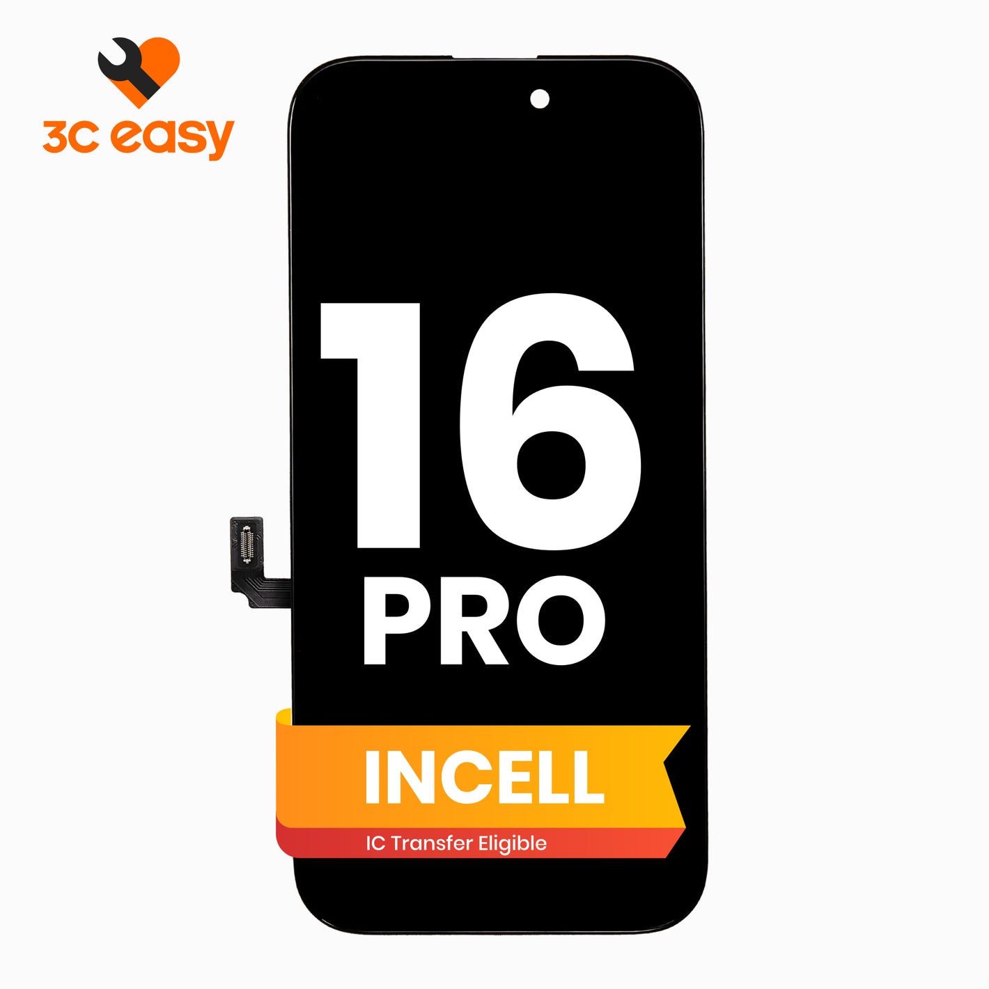 3C EASY-New Phone Screen Replacement I16 Pro (Incell)